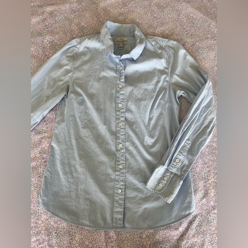 J. Crew Women’s Pale Blue Button-Down Shirt